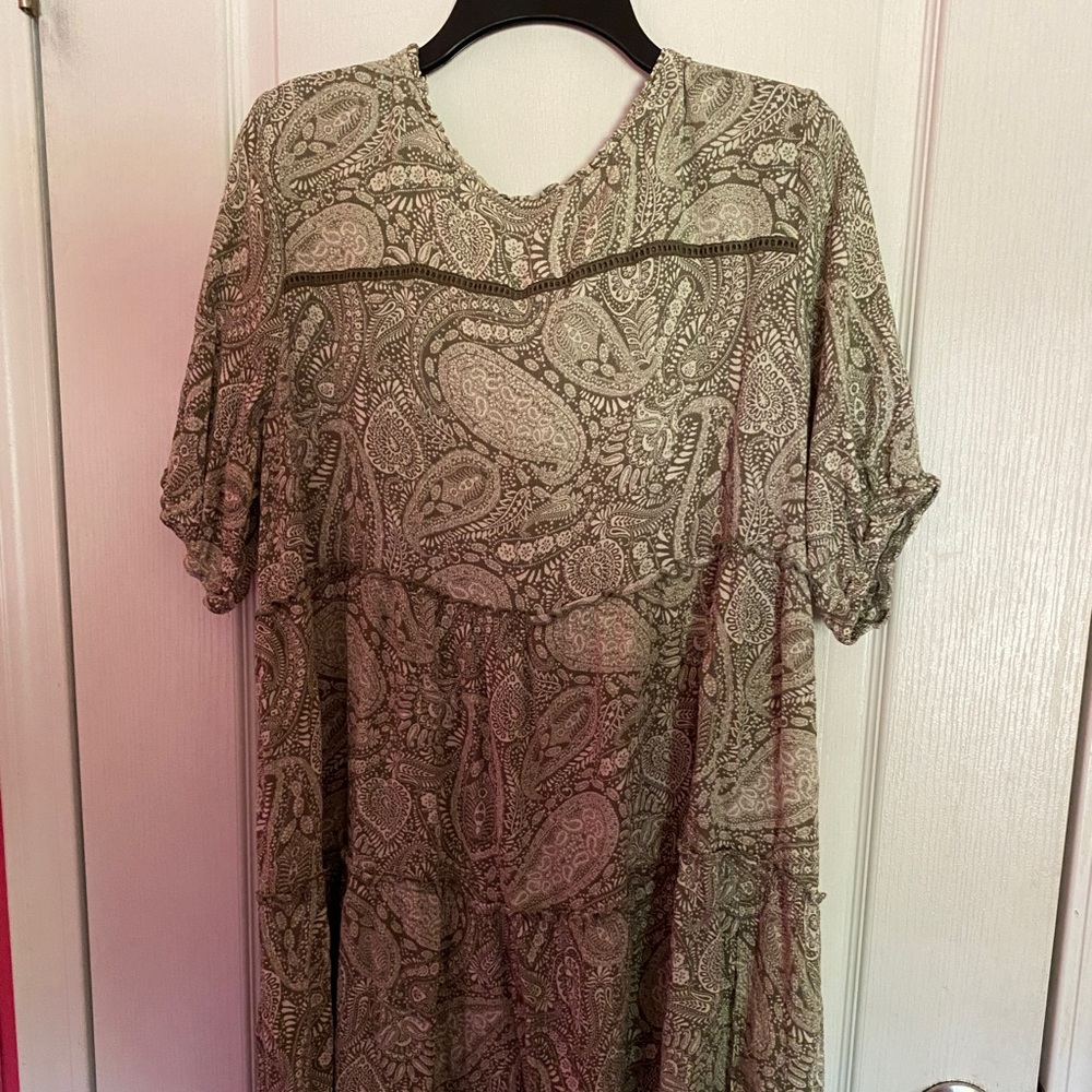 GREEN FLORAL DRESS